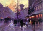 unknow artist Paris Street oil painting artist